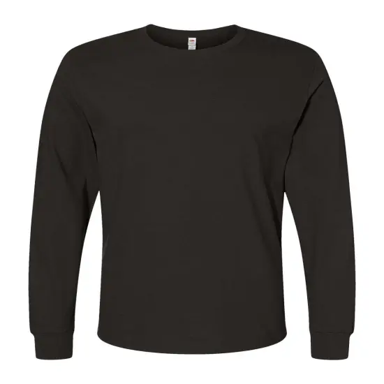 High-Quality Long Sleeve T-Shirt for Adult Black ink {1}
