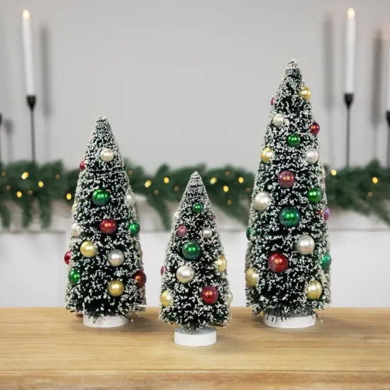 Northlight 9&rdquo; Green Frosted Sisal Pine Artificial Christmas Tabletop Tree {4}