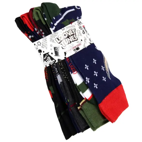 Looney Tunes Men's Holiday Crew Socks {2}