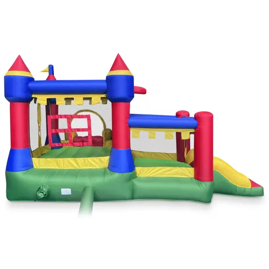 Cloud 9 Inflatable Castle Bounce House with Blower, Bouncer for Kids with Two Slides and Jumping Areas {5}