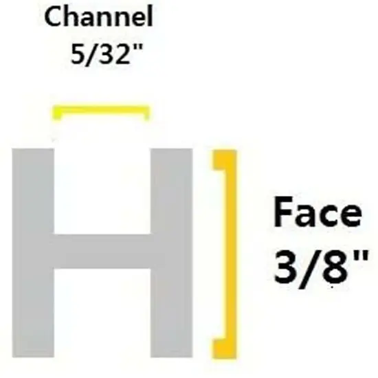 3/8 Flat H Lead Came [FH-46]-6ft {3}