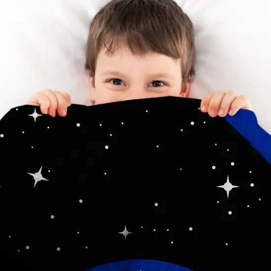 Sleep Squad Nasa Logo 60&rdquo; x 80&rdquo; Plush Throw {5}