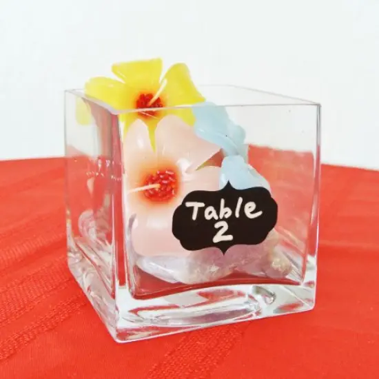 Wrapables Set of 32 Chalkboard Labels in Various Sizes With Chalk Marker, Rectangle {2}