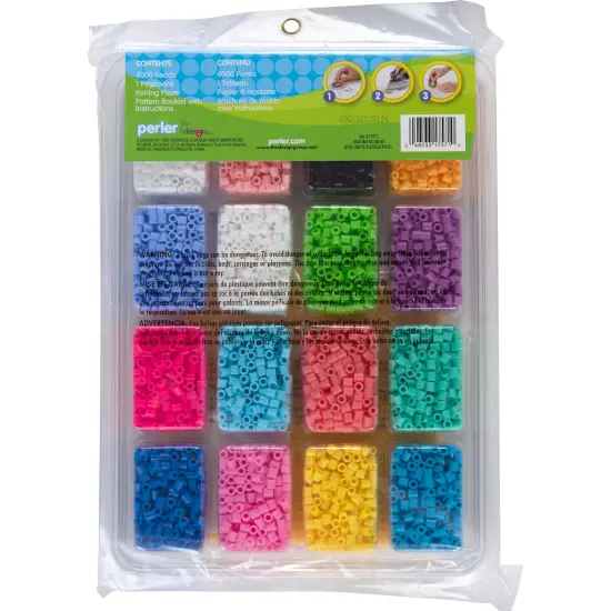 Perler Deluxe Fused Bead Tray 4,000/Pkg-With Pegboard {4}