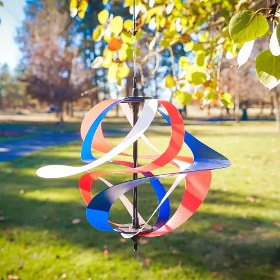 Red, White and Blue Poly Vortex Single Spinner {2}