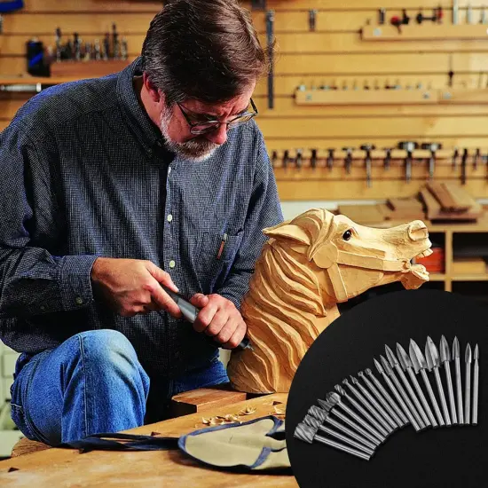 Kitcheniva Wood Carving Engraving Drill Bits For Dremel Rotary Tool 20 Pcs {5}