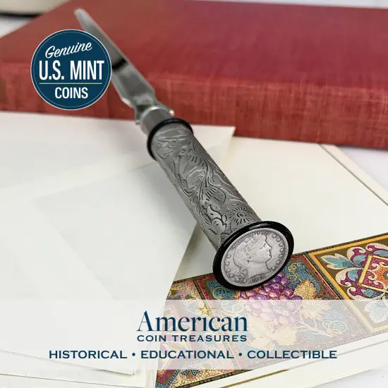 Silver Barber Dime Letter Opener {2}