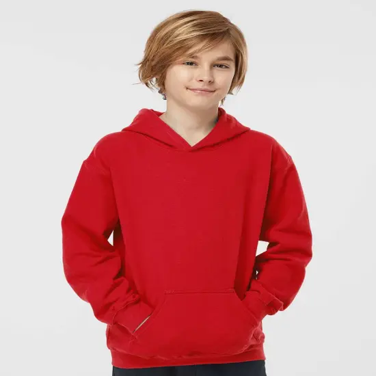 7.5 oz Cotton/Polyester Blend Pouch Pocket Hooded Sweatshirt {1}