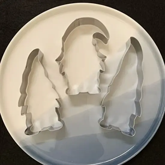 Gnome Cookie Cutter Set-5.3" 4.5" 4.3"-3-Pieces-Holiday Cookie Cutters Fondant Biscui Cutters {6}