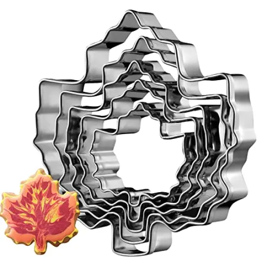 Tmflexe Maple Cookie Cutters Thanksgiving Day, 5 Pack {1}