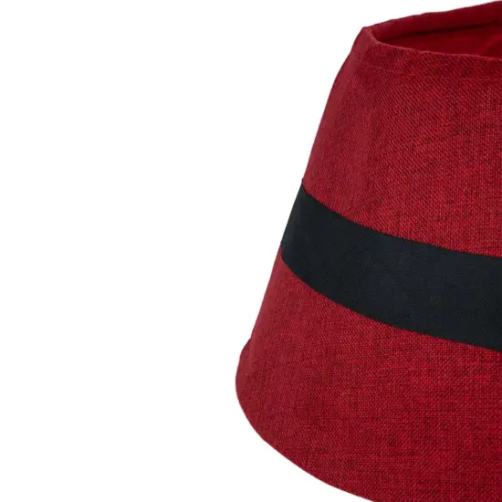 Northlight 26.75" Red Santa's Belt Round Christmas Tree Collar {4}