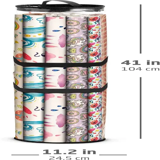 Long Wrapping Paper Storage Bag Christmas Gift Wrap Organizer {3}