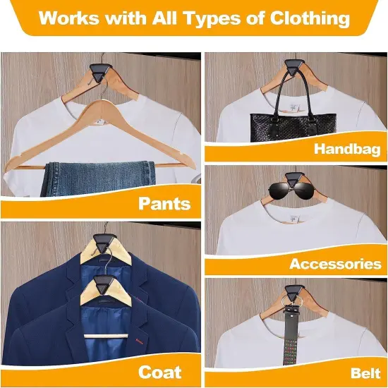 Kitcheniva Space Saving Closet Heavy Duty Hanger Extender {4}