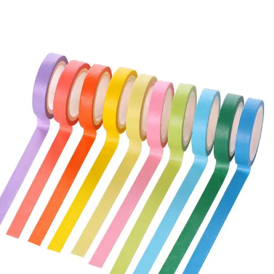 Kitcheniva 10 Pcs Writable Rolls Paper Washi Masking Tape {2}