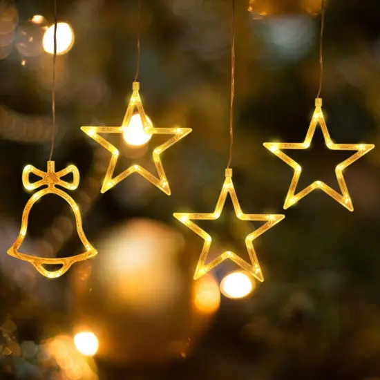 LED Star String Lights Hanging Lights Window Room Garden {4}