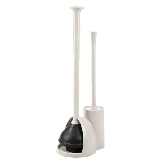 mDesign Hidden Plunger and Brush Set for Toilet Bowl {4}