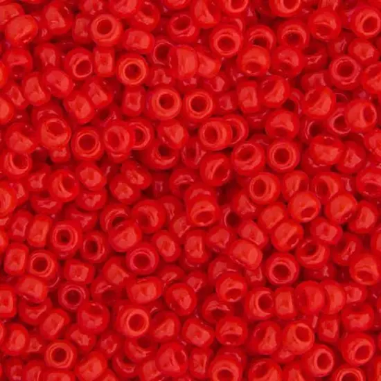 Miyuki 250g Opaque Round Rocailles Seed Beads, 11/0 Red Vermilion #407 {1}