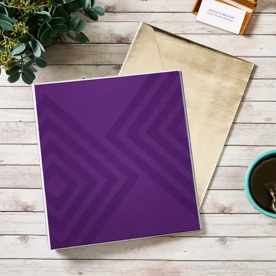 Avery Dual Effect Heavy-Duty 3 Ring Binder, 1 Inch Slant Rings, Plum Purple Binder (03219) {6}