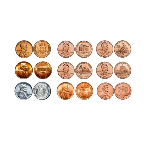 Lincoln Penny Bankers Bag Beginner Coin Set {4}