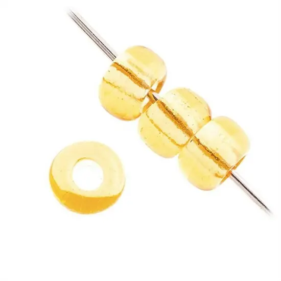 Miyuki 250g Transparent Round Seed Beads, 11/0 Light Topaz #132L {2}