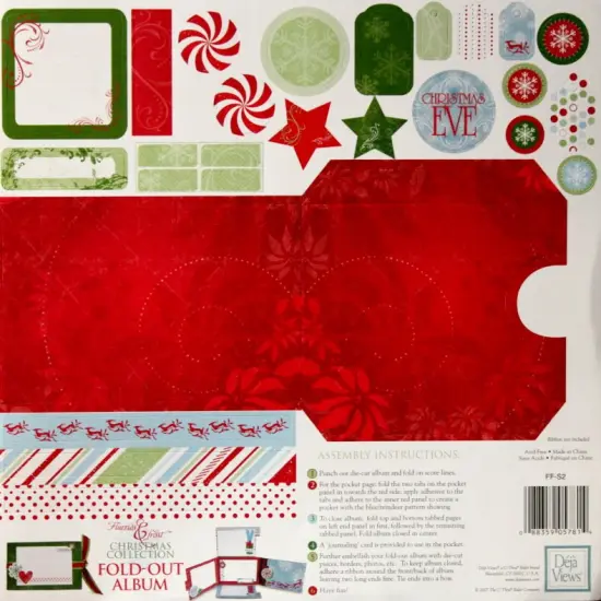 Deja' Views Flurries & Frost Christmas Collection Fold-out Album Kit {1}