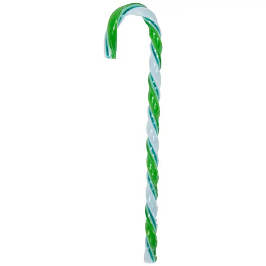 Northlight Twist Candy Cane Christmas Ornaments - 6" - Green and White - 12 ct {5}
