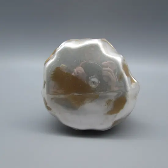 White and Gold Angel Glass Christmas Ornament {3}