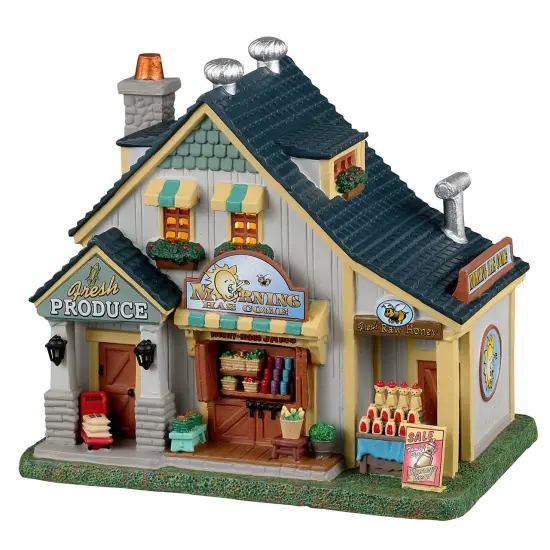 Lemax&copy; Caddington Village Morning Has Come Market Building {1}