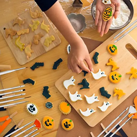 30 PCS Cake Painting Brushes, Cake Decorating Brushes Food Paint Brush Fondant Sugar DIY Tools Set Cake Decorating Tools Cookie Brushes Set Stocking Stuffers for Bakers {6}