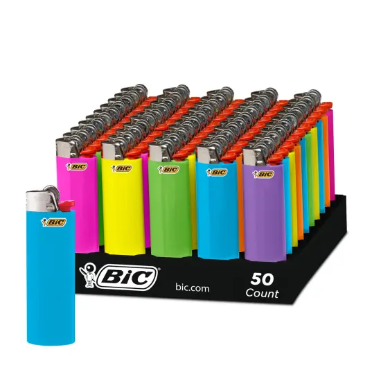 BIC Maxi Pocket Lighter, Special Edition Fashion Collection, Assorted Unique Pocket Lighter Designs, 50 Count Tray of Pocket Lighters {2}