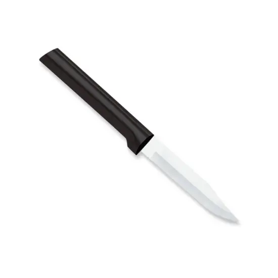 Rada Regular Paring Knife, Stainless Steel, Hand-Sharpened, 3.25 inch Blade Smooth Cut Knives, Durable Resin Handle {1}