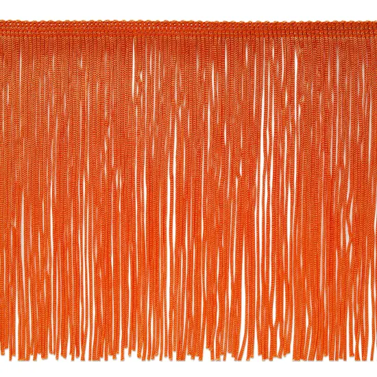 10 Yards of 6" Chainette Fringe Trim | 10 yard cut Orange {1}