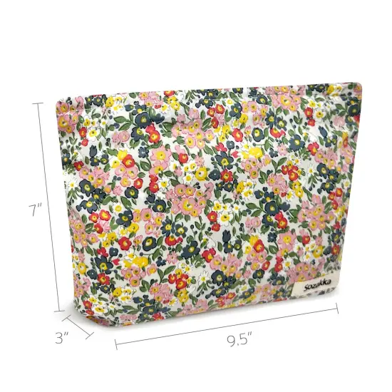Wrapables Cosmetic Pouch, Makeup and Toiletry Travel Bag, Spring Floral {2}