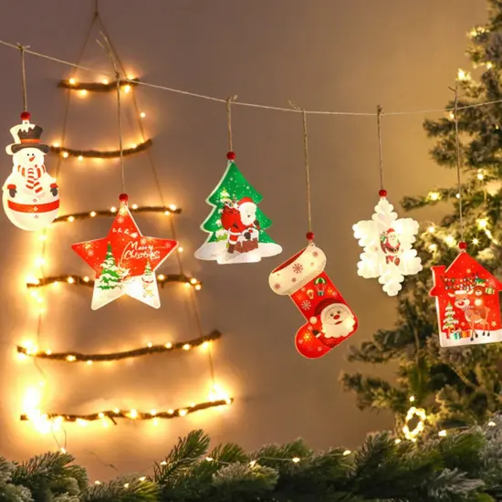 Kitcheniva Luminous Hanging Ornaments Christmas Tree Decorations 6 Pack {2}