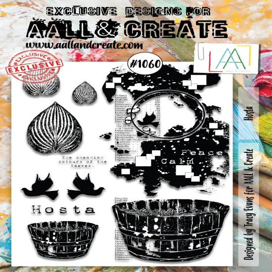 AALL And Create A5 Photopolymer Clear Stamp Set-Hosta {1}