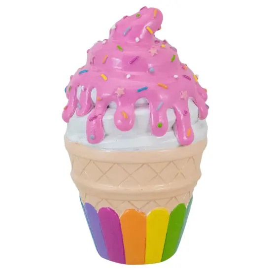 Northlight 7" Children's Colorful Ice Cream Cone Coin Bank Pink {4}