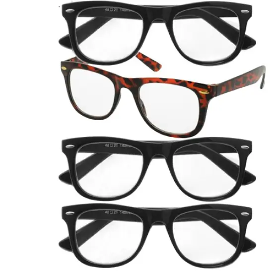 Kitcheniva Reading Glasses 4 Pairs Unisex Classic Retro Style {2}