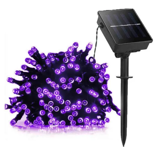 Kitcheniva Solar Powered 100 LED String Light Christmas Decor Purple {1}