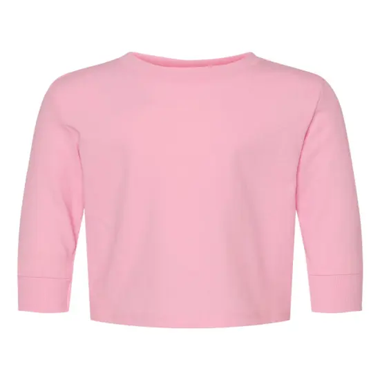 Rabbit Skins Toddler Cotton Jersey Long Sleeve T-Shirt - 3311 Pink {1}