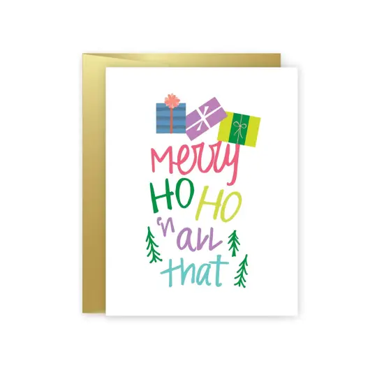 merry ho ho christmas greeting cards (box of 10) | funday goods {1}