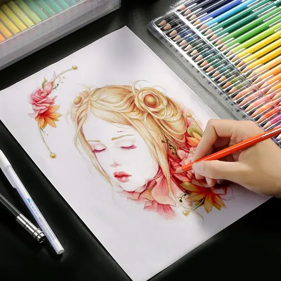 120Pcs Oil-Based Color Pencils Drawing Set {3}