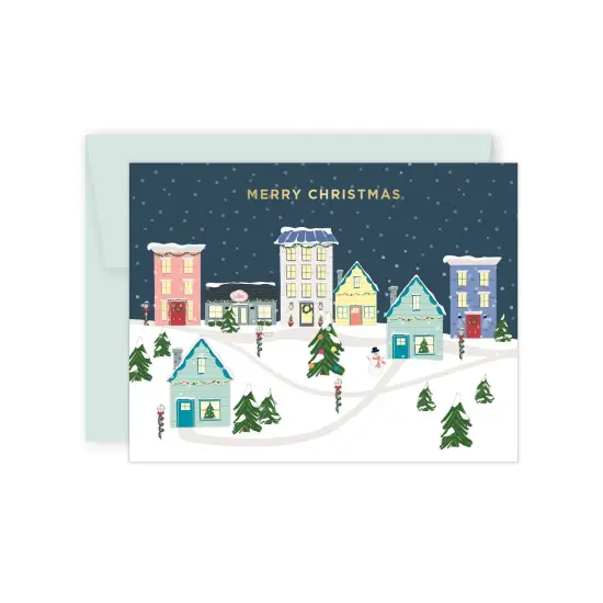 christmas village greeting cards (box of 10) | funday goods {1}