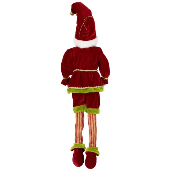 Northlight Elf Monarch Poseable Christmas Figure - 18" - Red and Green {6}