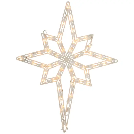 Northlight Lighted Star of Bethlehem Christmas Window Decoration - 18" White {3}