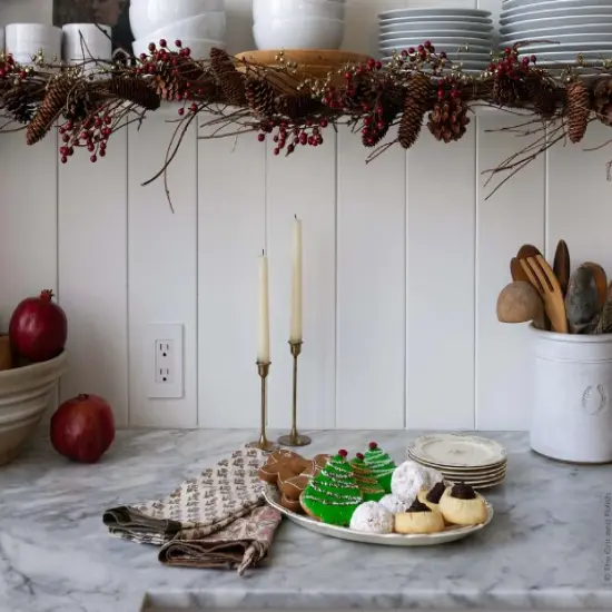 Summer EcoFaux Red Ilex Berry Garland, 6' artificial natural decoration by Bloomist {2}