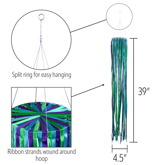 In the Breeze 5188 &mdash; 39-Inch Ocean Ribbon Windsock {4}