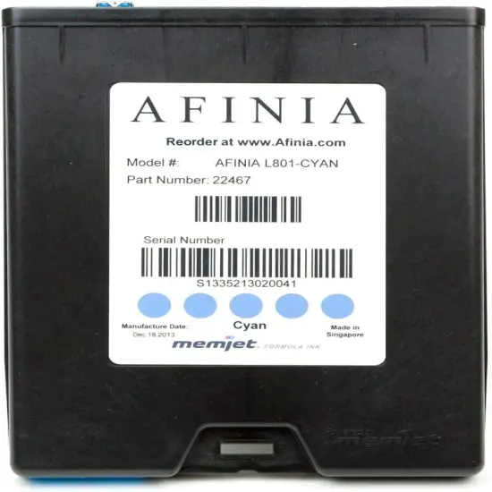 Afinia L901/CP950 Plus VersaPass N Cyan Memjet Ink Cartridge 26723 {1}