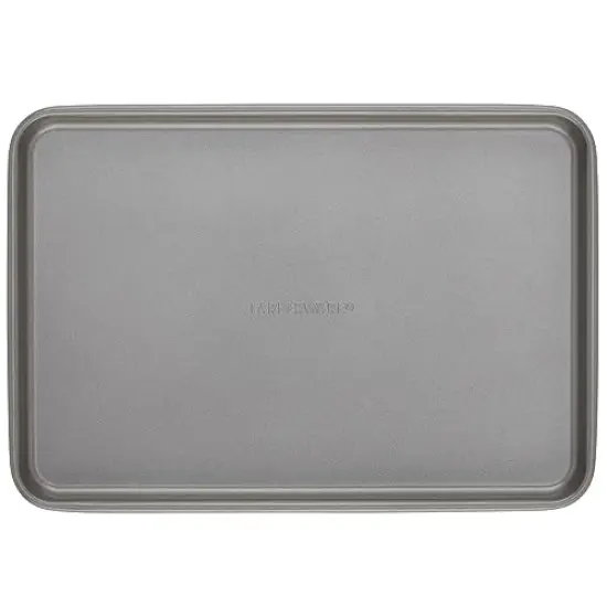 4 Pieces Baking Set Bakeware Steel Nonstick Toaster Oven Pan Set, Gray {6}