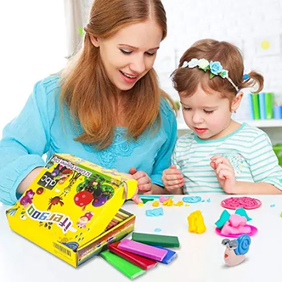 ifergoo Polymer Clay Kits, Oven Bake Clay Model Clay, Safe and Non-Toxic DIY Modeling Clay, Sculpting Clay Tools and Accessories,Ideal Gift for Children, Adults and Artists {6}