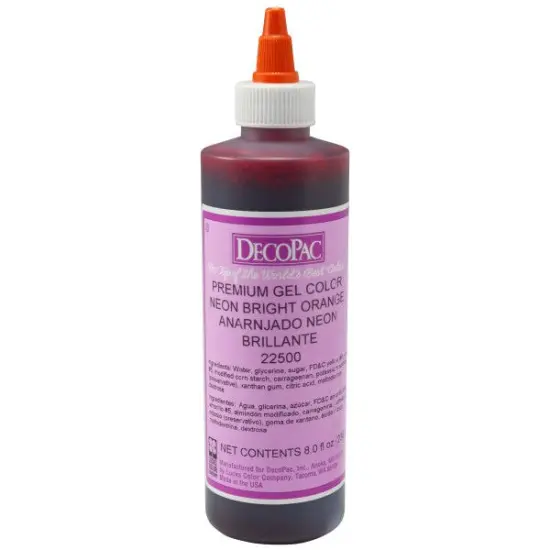 Neon Bright Orange Premium Gel Color {3}
